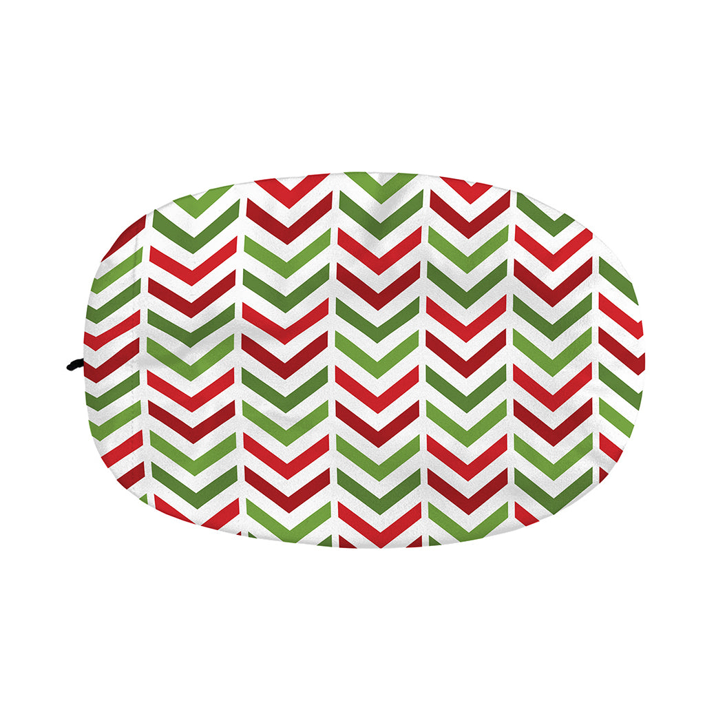 Zigzag Merry Christmas Pattern Print Car Side Mirror Covers