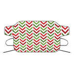 Zigzag Merry Christmas Pattern Print Car Windshield Snow Cover