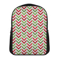 Zigzag Merry Christmas Pattern Print Casual Backpack