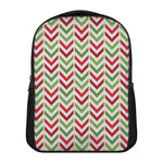 Zigzag Merry Christmas Pattern Print Casual Backpack