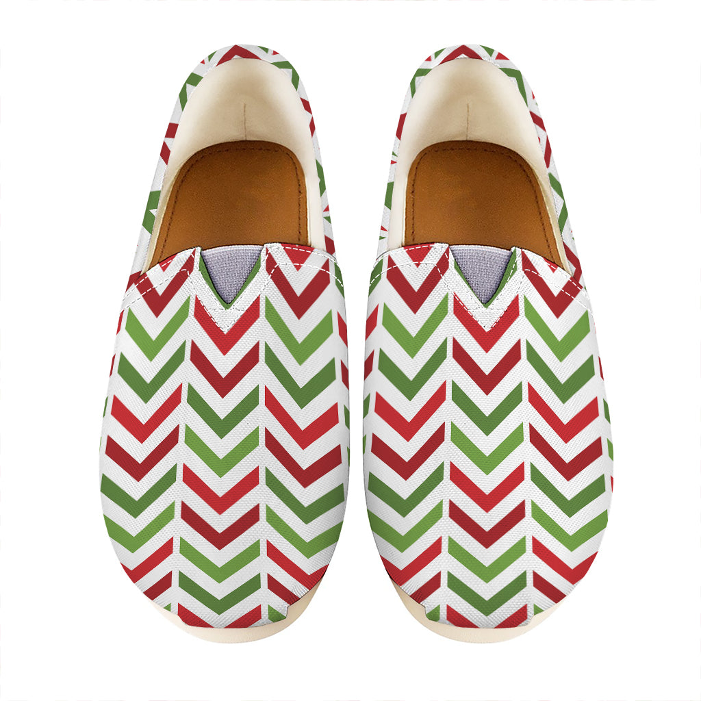 Zigzag Merry Christmas Pattern Print Casual Shoes