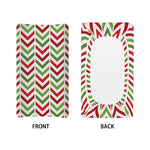 Zigzag Merry Christmas Pattern Print Changing Pad Cover