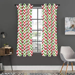 Zigzag Merry Christmas Pattern Print Curtain