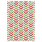 Zigzag Merry Christmas Pattern Print Curtain