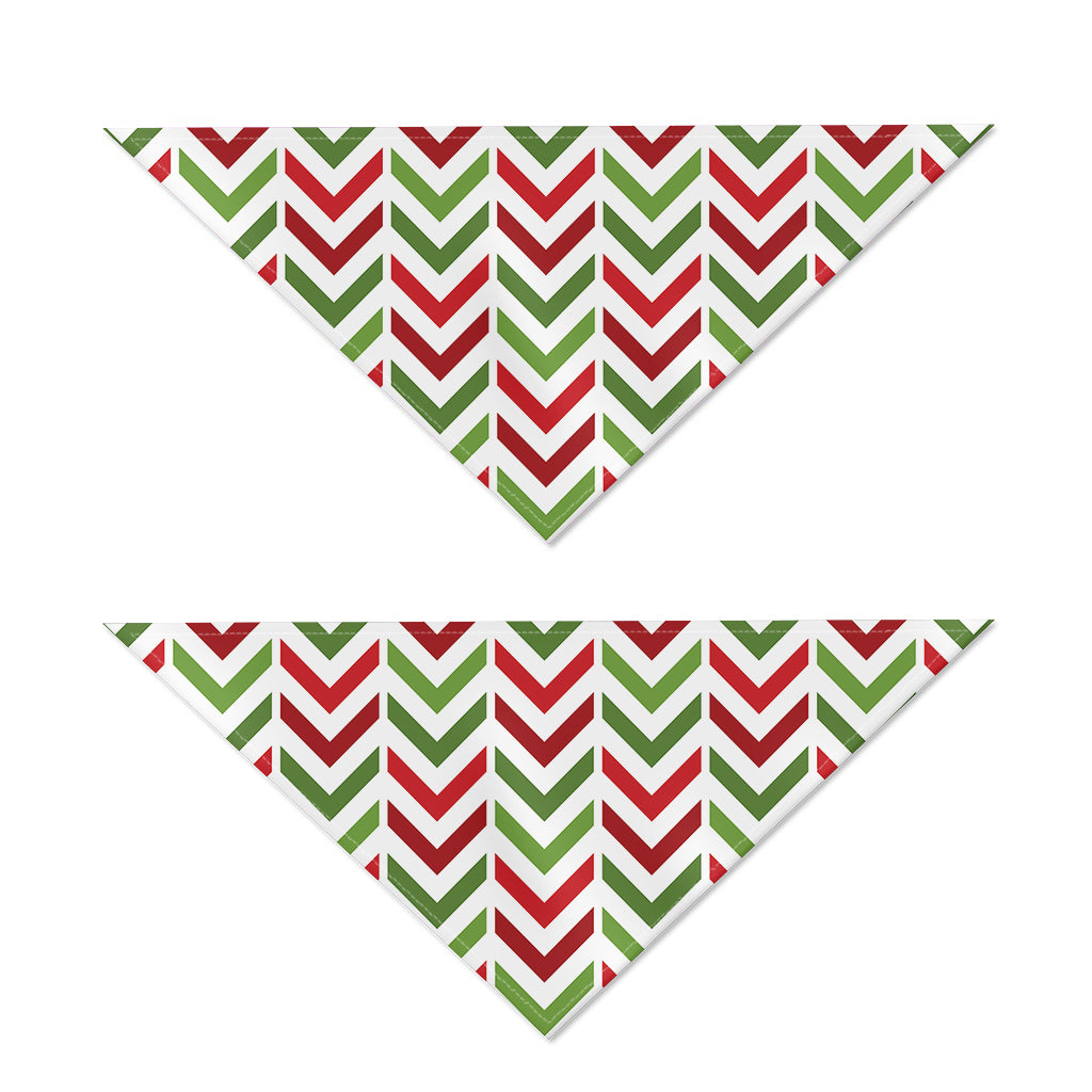 Zigzag Merry Christmas Pattern Print Dog Bandana