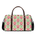 Zigzag Merry Christmas Pattern Print Duffel Bag