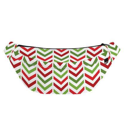 Zigzag Merry Christmas Pattern Print Fanny Pack