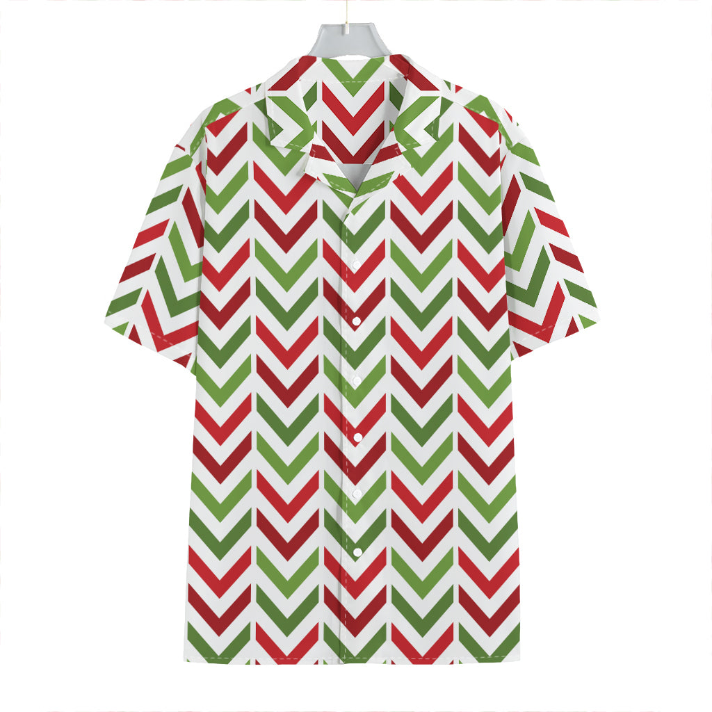 Zigzag Merry Christmas Pattern Print Hawaiian Shirt