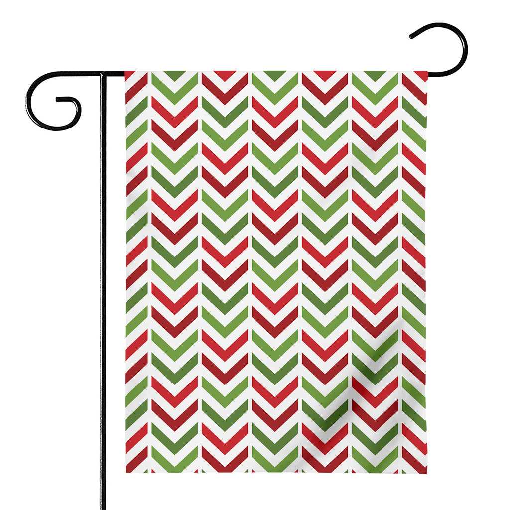 Zigzag Merry Christmas Pattern Print House Flag