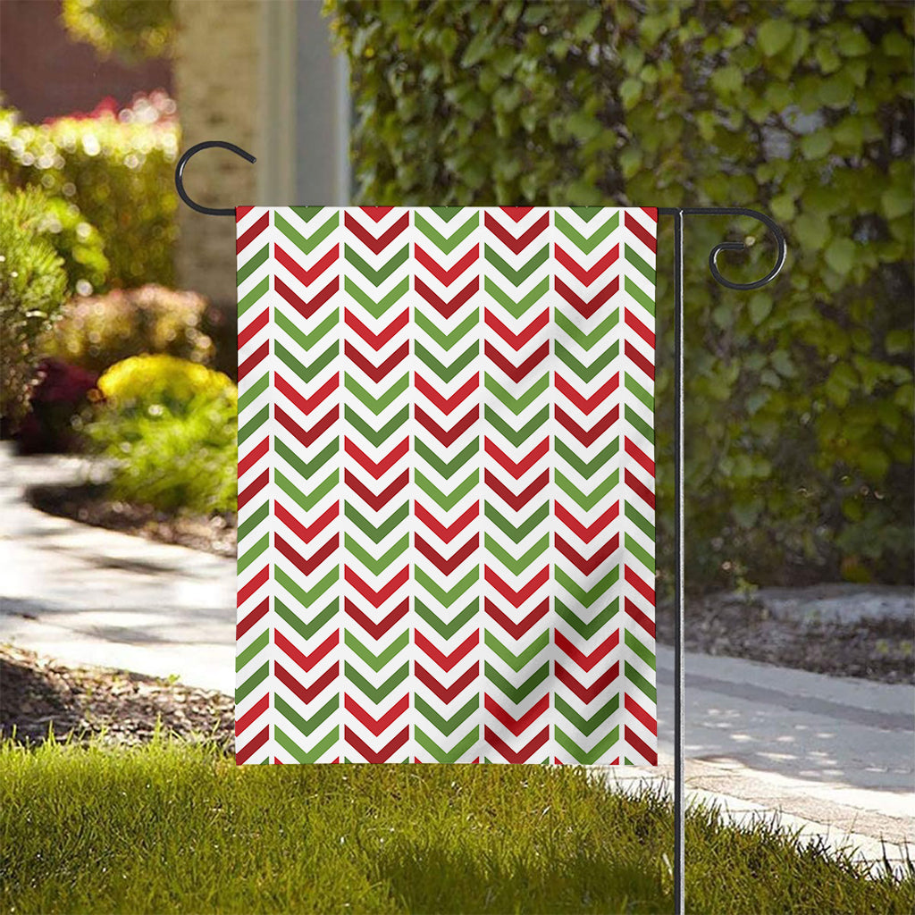 Zigzag Merry Christmas Pattern Print House Flag