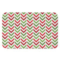 Zigzag Merry Christmas Pattern Print Indoor Door Mat