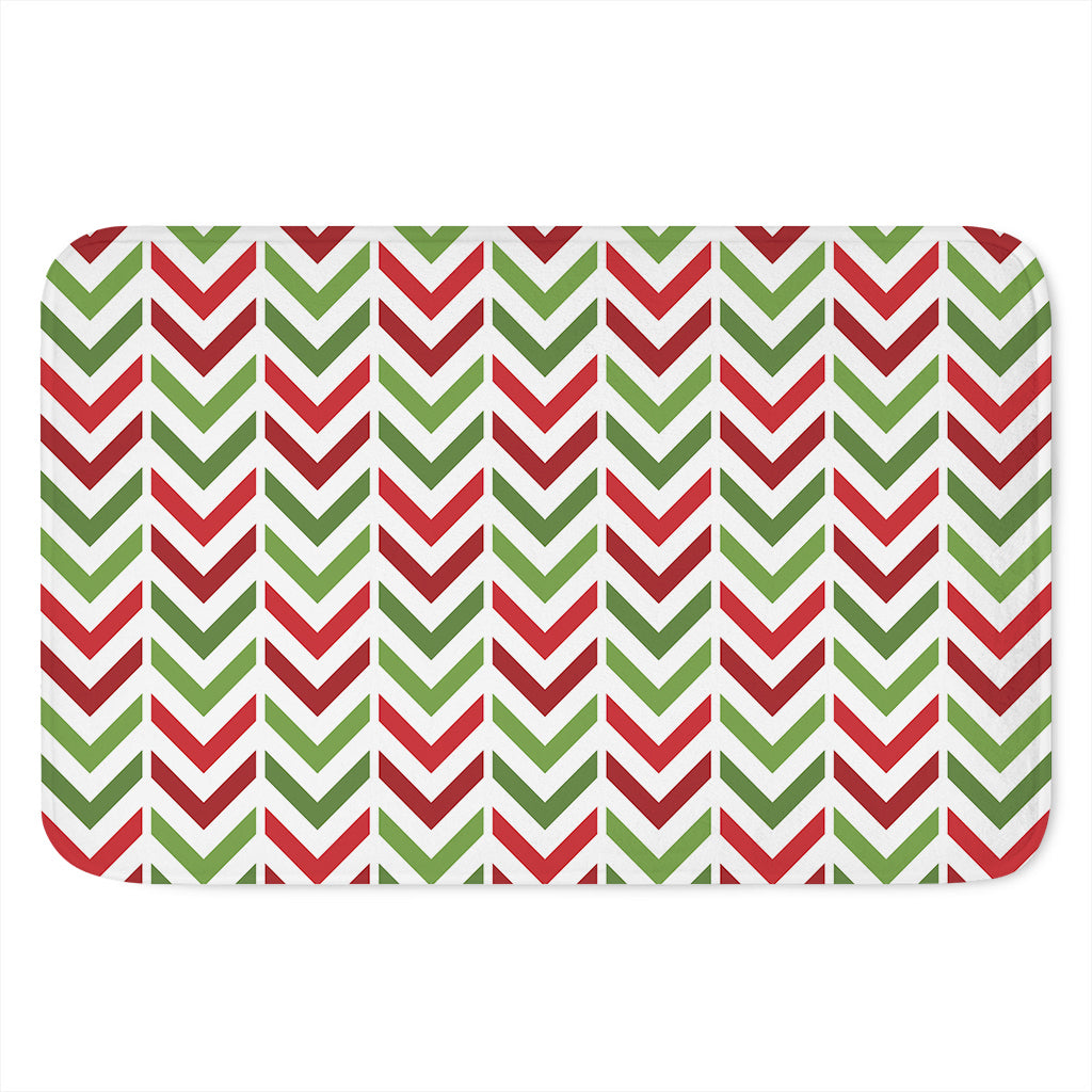Zigzag Merry Christmas Pattern Print Indoor Door Mat