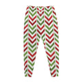 Zigzag Merry Christmas Pattern Print Jogger Pants