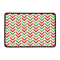 Zigzag Merry Christmas Pattern Print Kitchen Mat