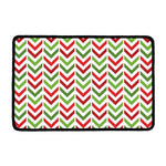 Zigzag Merry Christmas Pattern Print Kitchen Mat