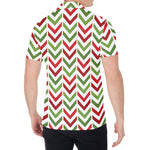 Zigzag Merry Christmas Pattern Print Men's Shirt