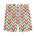 Zigzag Merry Christmas Pattern Print Men's Athletic Shorts