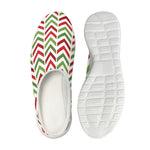 Zigzag Merry Christmas Pattern Print Mesh Casual Shoes