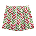 Zigzag Merry Christmas Pattern Print Mesh Shorts