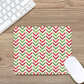 Zigzag Merry Christmas Pattern Print Mouse Pad