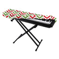 Zigzag Merry Christmas Pattern Print Piano Keyboard Cover