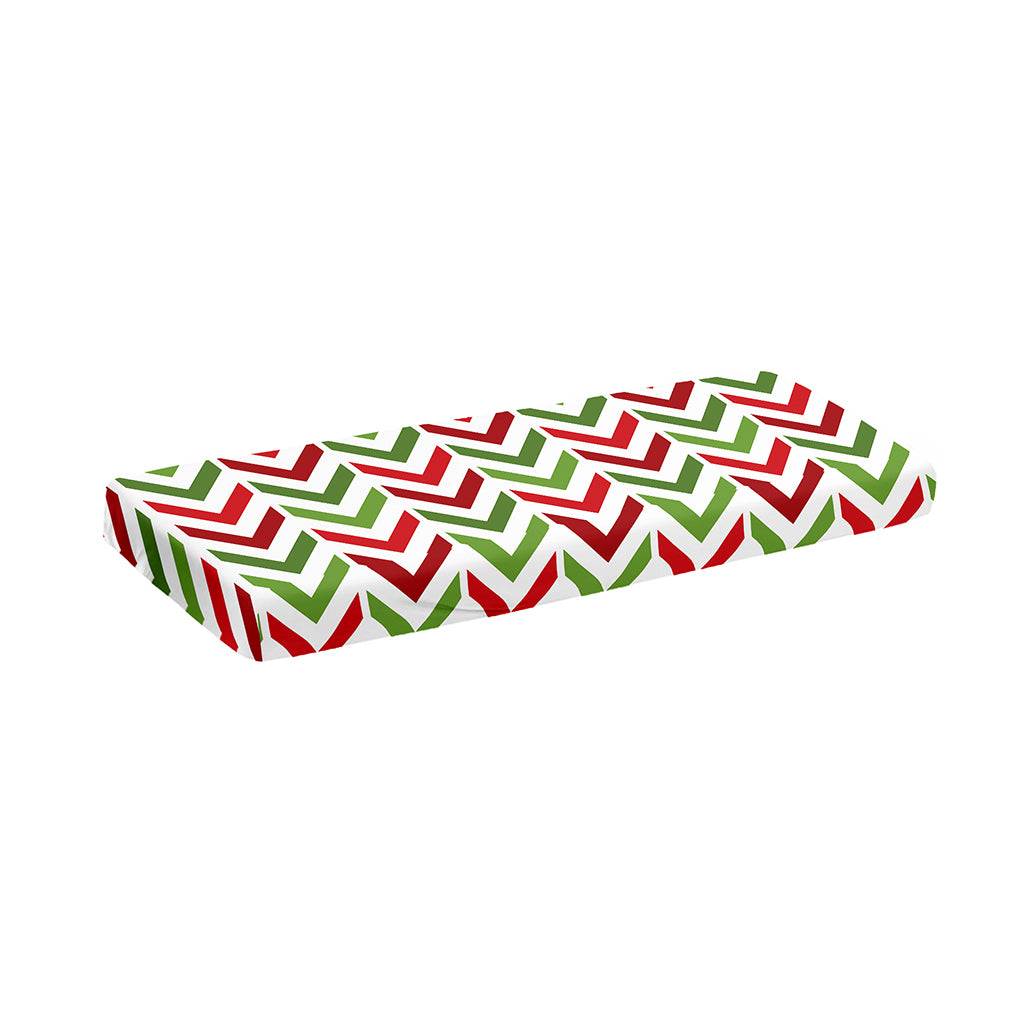 Zigzag Merry Christmas Pattern Print Piano Keyboard Cover