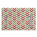 Zigzag Merry Christmas Pattern Print Placemat