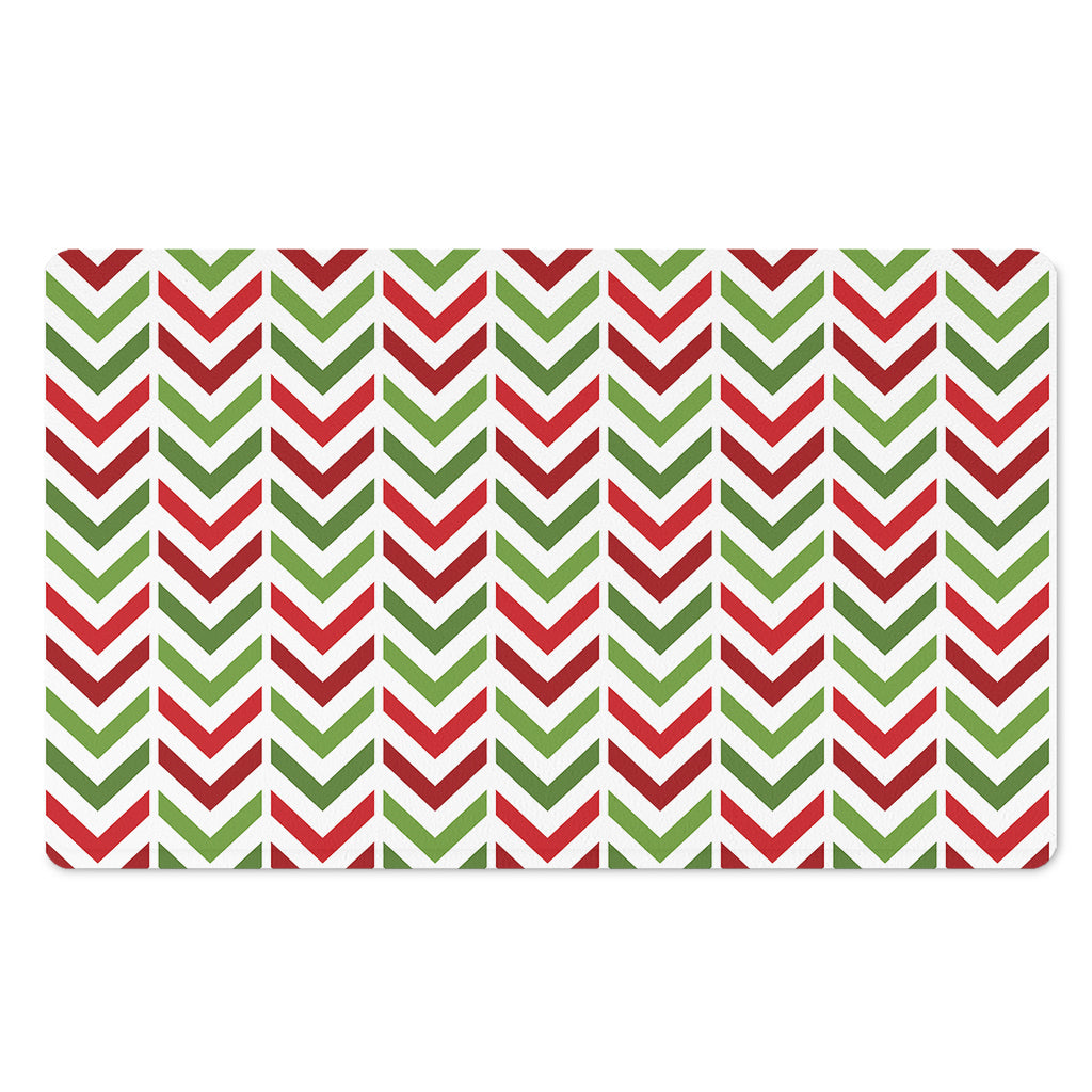 Zigzag Merry Christmas Pattern Print Polyester Doormat