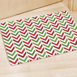 Zigzag Merry Christmas Pattern Print Polyester Doormat