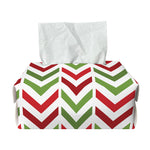 Zigzag Merry Christmas Pattern Print Rectangle Tissue Box Cover