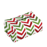 Zigzag Merry Christmas Pattern Print Rectangle Tissue Box Cover