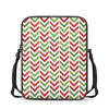 Zigzag Merry Christmas Pattern Print Rectangular Crossbody Bag