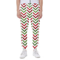 Zigzag Merry Christmas Pattern Print Joggers