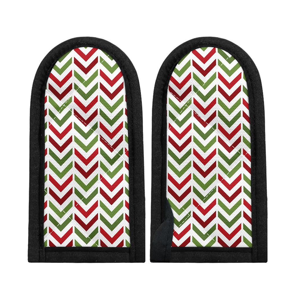 Zigzag Merry Christmas Pattern Print Skillet Handle Cover