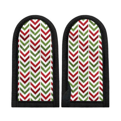 Zigzag Merry Christmas Pattern Print Skillet Handle Cover