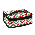Zigzag Merry Christmas Pattern Print Small Lunch Bag