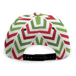 Zigzag Merry Christmas Pattern Print Snapback Cap