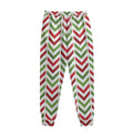 Zigzag Merry Christmas Pattern Print Sweatpants