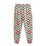 Zigzag Merry Christmas Pattern Print Sweatpants
