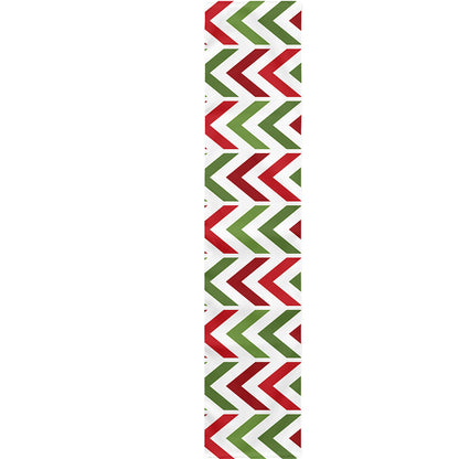 Zigzag Merry Christmas Pattern Print Table Runner