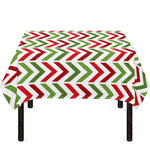 Zigzag Merry Christmas Pattern Print Tablecloth