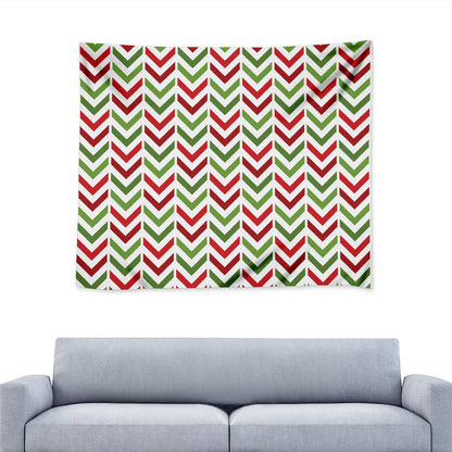 Zigzag Merry Christmas Pattern Print Tapestry