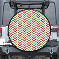 Zigzag Merry Christmas Pattern Print Tire Cover