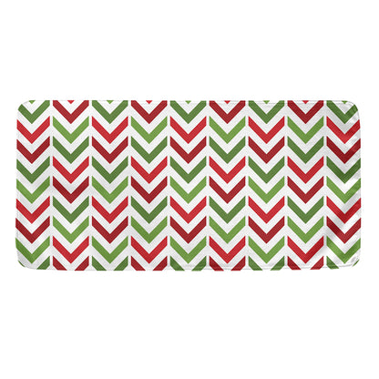 Zigzag Merry Christmas Pattern Print Towel