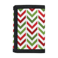 Zigzag Merry Christmas Pattern Print Trifold Wallet
