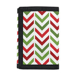 Zigzag Merry Christmas Pattern Print Trifold Wallet