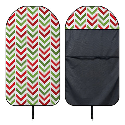 Zigzag Merry Christmas Pattern Print Waterproof Car Seat Cover