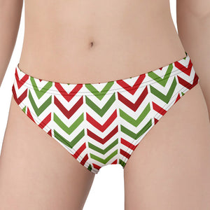 Zigzag Merry Christmas Pattern Print Women's Panties