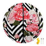 Zigzag Peony And Rose Pattern Print Basketball