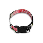 Zigzag Peony And Rose Pattern Print Dog Collar